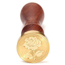 DIY Wax Seal Stamp Rose Pattern Fire Painting for Stamping Envelope (F) Newly