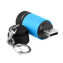 LED Mini Flashlight Portable Key Chain Outdoor Camp Hiking Torch (Sky Blue)
