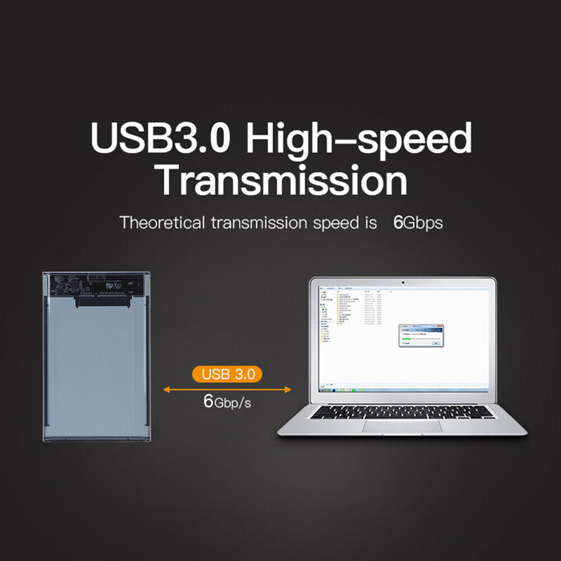 USB3.0 Mobile Hard Disk Case 2.5 inch SATA SSD HDD Enclosure Support UASP