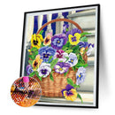 5D Diamond Painting DIY Flowers Full Round Drill Mosaic Rhinestone Art Crafts