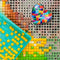 Rhinestone Painting Love Heart Shape Plastic Glitter Magnetic Painting Locato