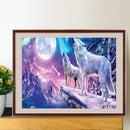 5D DIY Diamond Painting Kits Full Round Drill Wolf Mosaic Animal Decoration G