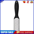 Double Side Stainless Steel Foot Rasp File Dead Skin Callus Remover (Black)