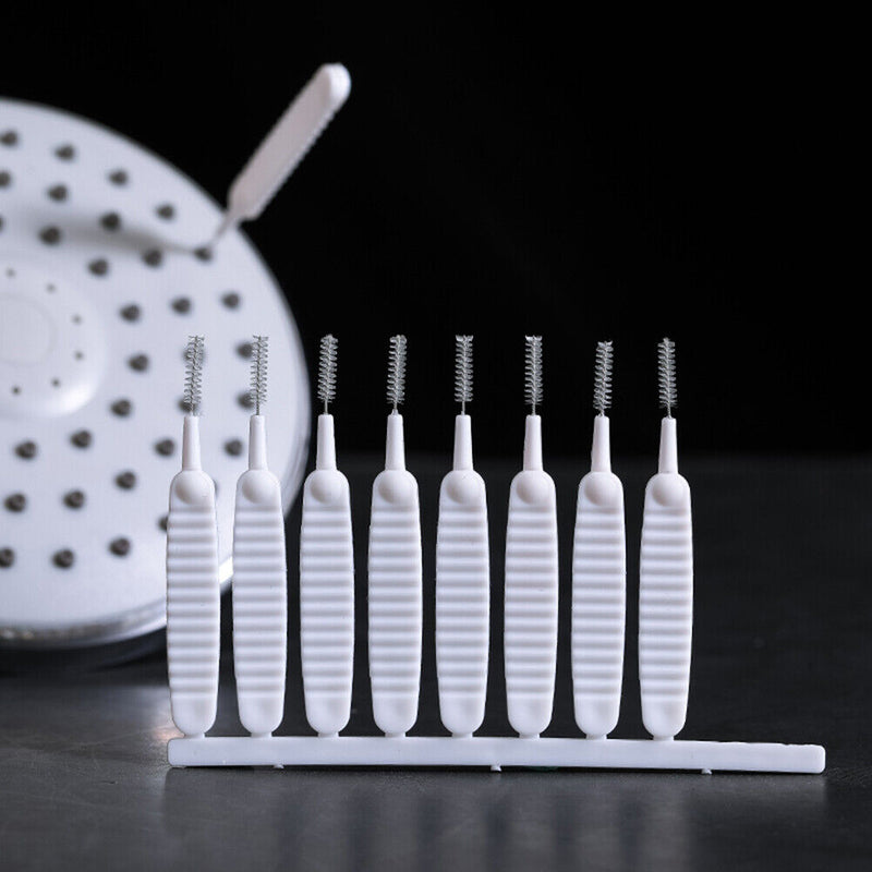 10pcs Anti Clogging Spout Small Brush Bathroom Shower Head Nozzle Cleaning Brush