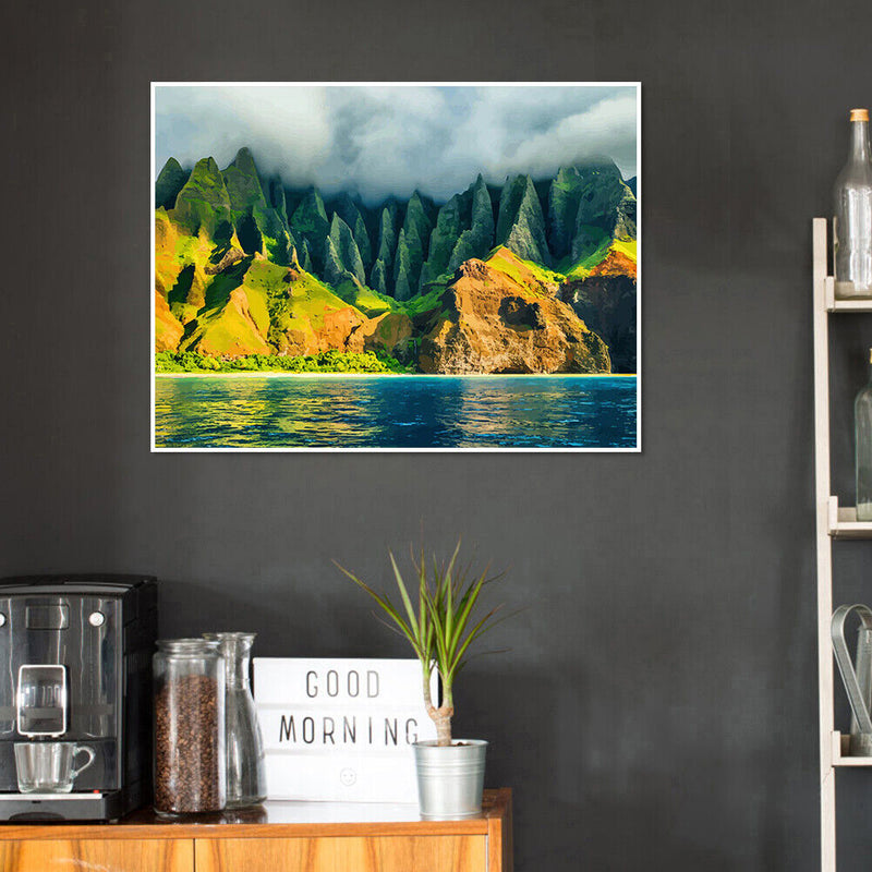 Landscape No Frame Pictures By Number DIY Digital Coding Oil Painting Home Decor