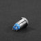 12mm Self-locking LED Metal Switch Instantaneous Waterproof Button (Blue)