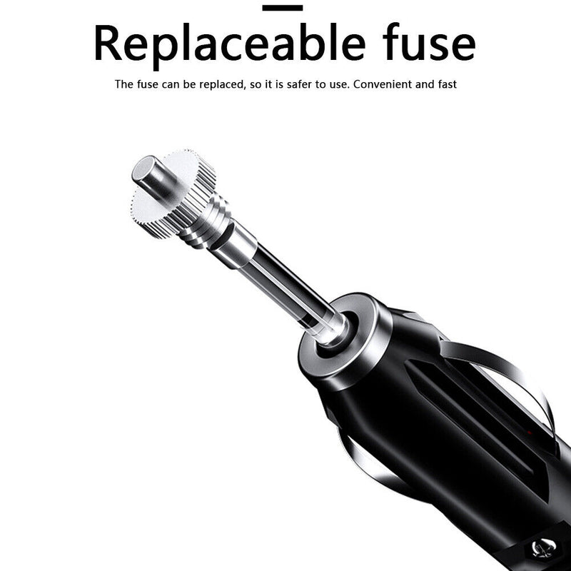 12V 24V Car Cigarette Lighter Plug Male Connector 20A Fused with 0.6m Wire