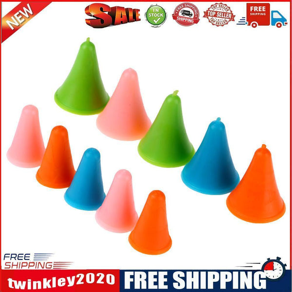 10pcs Rubber Cone Shape Knitting Needles Cap Point Protectors in 2 Sizes