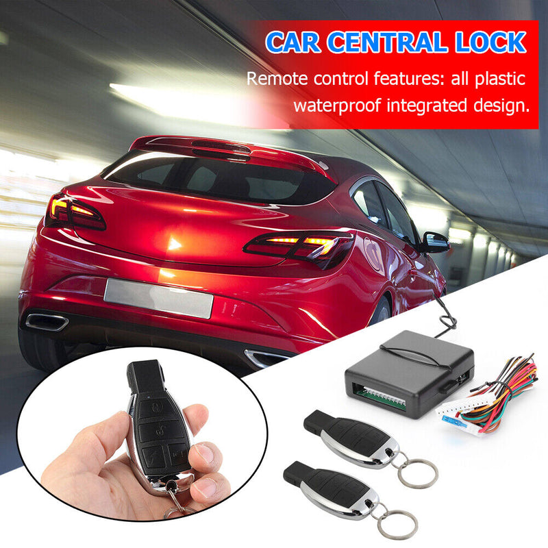 Car Remote Control Central Locking Kit Door Lock Keyless Entry Vehicle Accessory