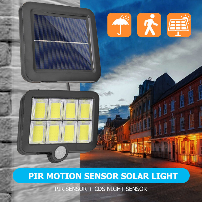Solar Lights Outdoor, 160 COB Waterproof Security Solar Motion Sensor Lights