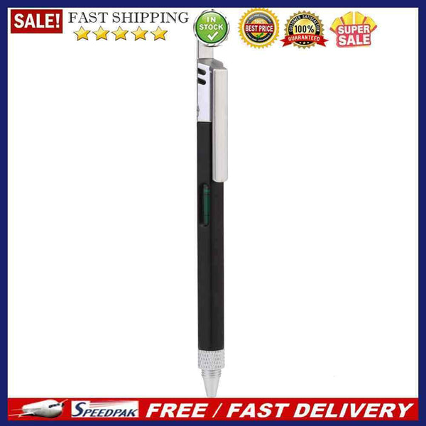 Multi-functional Screwdriver Ballpoint Pen Measuring Ruler School Office Station