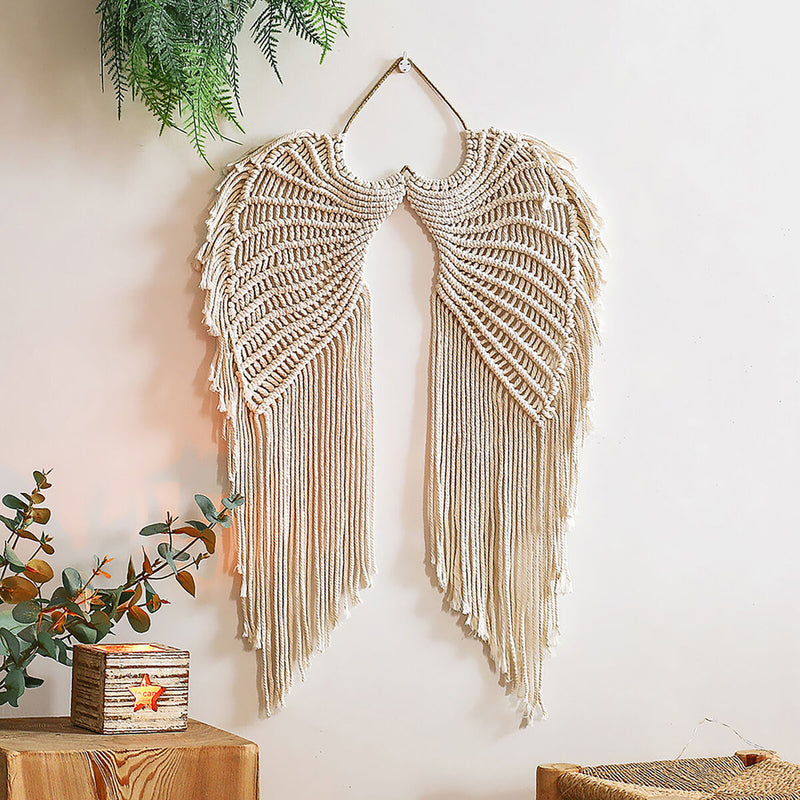 Wings Shape Cotton Pendant Eco-Friendly Wall Art Suitable for Bedroom Gallery