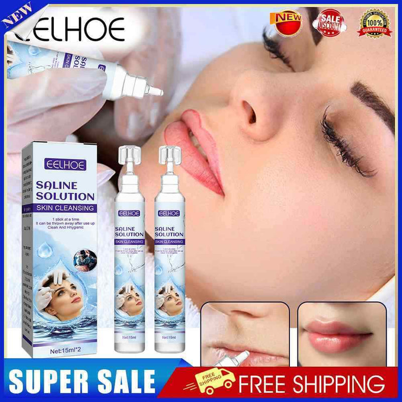 2pcs 15ml Cleaning Solution Supplies Physiological Saline for Tattoo Pierci