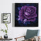 5D DIY Full Drill Square Diamond Painting Purple Rose Cross Stitch Mosaic