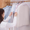 2pcs Zipper Clothes Dust Cover Space Saving Laundry Hanging Bag Home Accessories