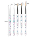 DIY Line Stripes Nail Drawing Pen Nail Liner Painting Pen Nail Art Brush