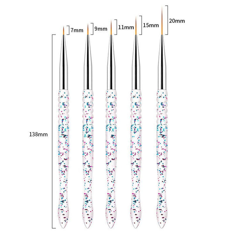 DIY Line Stripes Nail Drawing Pen Nail Liner Painting Pen Nail Art Brush