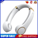 4000mAh Summer Cooling Leafless Personal Handheld Hanging Neck Fan (White)