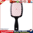 Wide Teeth Air Cushion Comb Scalp Massage Salon Hair Brush (Black Pink) Newly