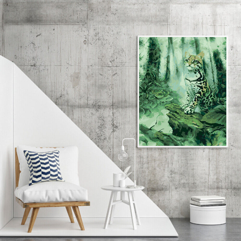 Cats Oil Paint By Numbers DIY Handpainted on Canvas Wall Art Picture Home Cra