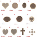 Wooden Crafts Sewing Jewelry Pendant Embroidery Key Ring Making Cross Stitch
