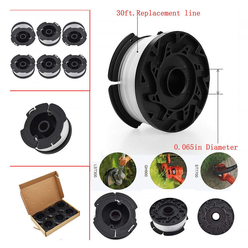 Line String Trimmer Replacement Spool, Weed Eater Spools with Spool Cap Cov