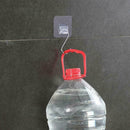 1*Double-Side Self-Adhesive Wall Mounted Hook Punch 7*7cm Hanger J3U7 UK G5G0