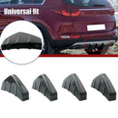 4PCS Carbon fiber Car Rear Bumper Lip Diffuser Shark Fins Splitter Accessories