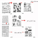 Scrapbooking Alphabet Transparent Stamp Flower Silicone Rubber Christmas Tree