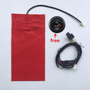 12V Universal Carbon Fiber Seat Heater Cover Heating Pad Motorcycle ATV UTV#