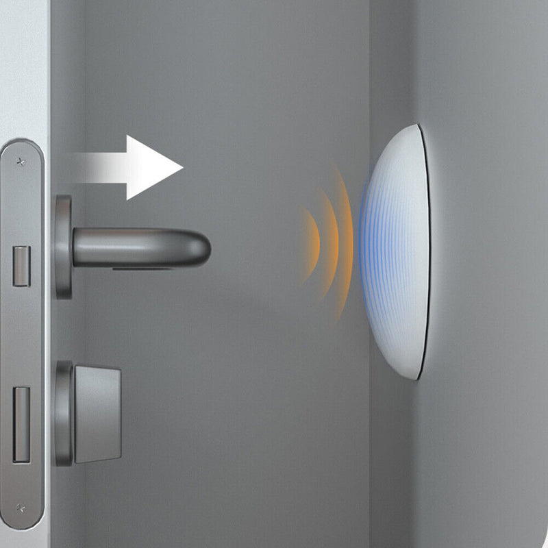 Door Handle Bumper Self-Adhesive Stopper Door Buffer Guard Doorstop (White)