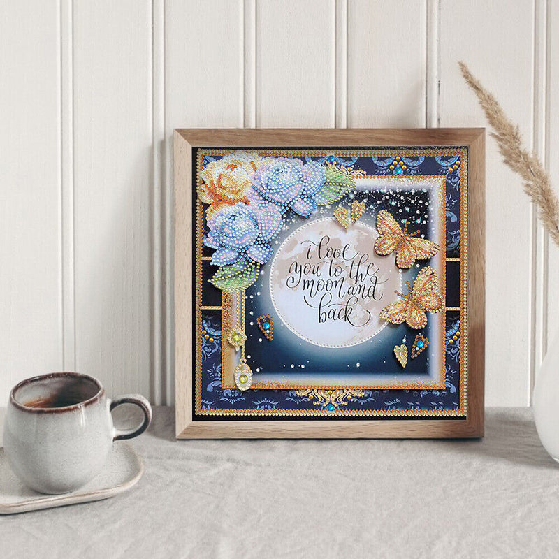 Partial Drill 5D DIY Special Shaped Diamond Painting Love Letter Kit (Y229)