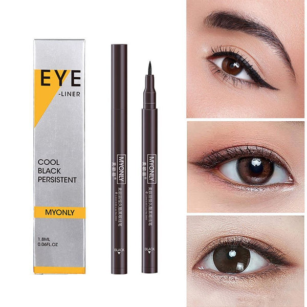 Waterproof Black Liquid hard head fast dry Cosmetics Eyeliner Makeup