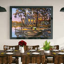 5D Diamond Painting Lake Landscape Full Round Drill DIY Home Decorative Drawi