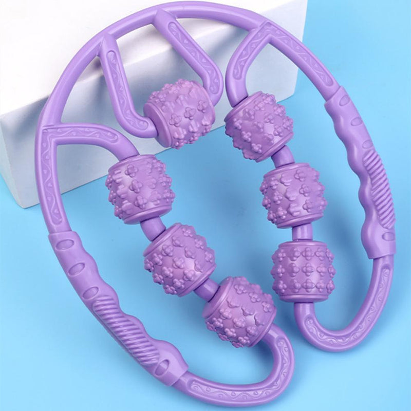 Trigger Point Relieve Muscle Roller Calf Leg Arm Pilates Massager (Purple)