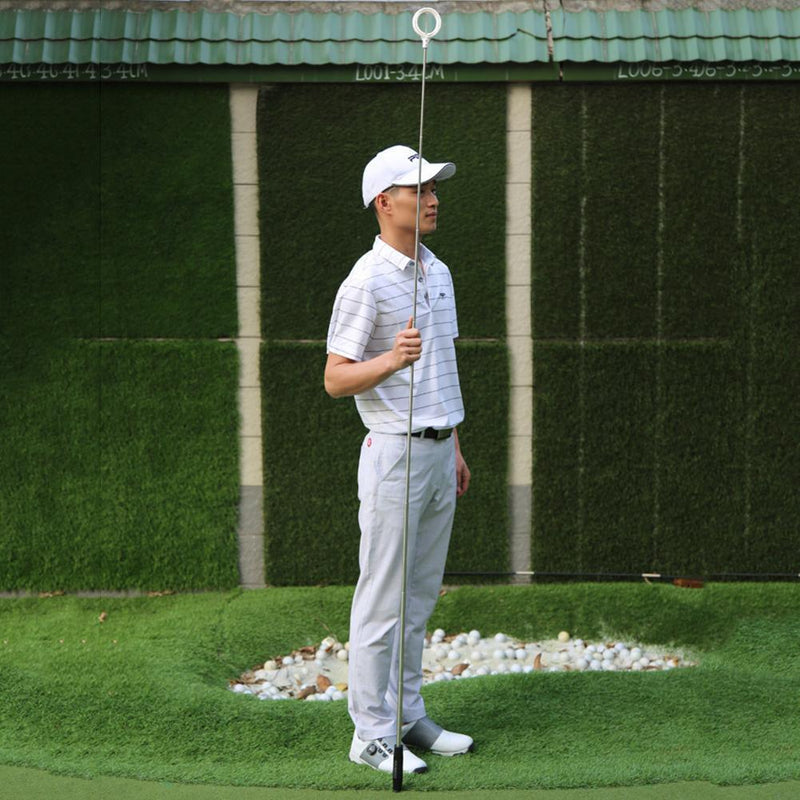 2pcs Golf Ball Retriever 8 Sections Telescopic Tool(White)