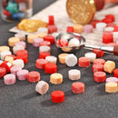 100pcs Octagon Fire Painting Seal Paint Grains for Stamping Wedding Envelopes