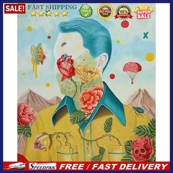 Flower Personification Oil Paint By Numbers DIY Acrylic Painting Home Decoration