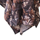 Waterproof Raincoat Unisex Rain Jacket for Outdoor Hiking (Leaf Camo)