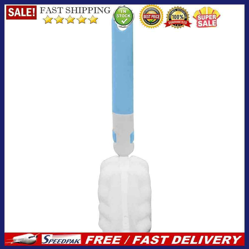 2000ML Large Capacity Water Bottle Straw Plastic Cup with Handle (Blue)