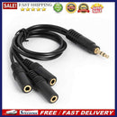 32cm Y Splitter Cable 3.5 mm 1 Male to 3 Female Audio Cable for Earphone Headset