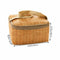 Bags Keep Warm Woven Rattan Bag Waterproof Lid and Handle Wicker Picnic Basket