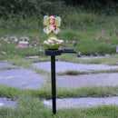 Solar Flower Fairy Light Outdoor Pixie Lawn Stake Lamp Garden Decor (Green)