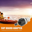 Rowing Boat Air Valve Adaptor Kayak Pump Adapter for SUP Board (Black)
