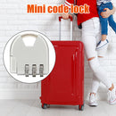 Mini 3-Digit Code Luggage Password Padlock Drawer Anti-Theft Lock (White) Newly