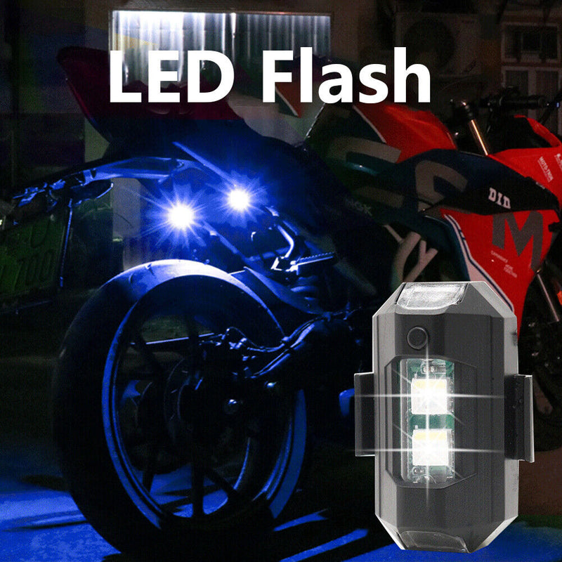 #A Rechargeable DC 5V LED Night Light Drone Strobe Flashing Lamp for Car Motorcy