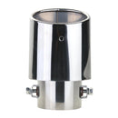 1PCS Stainless Steel Car Rear Chrome Round Exhaust Tube Tail Muffler Tip A