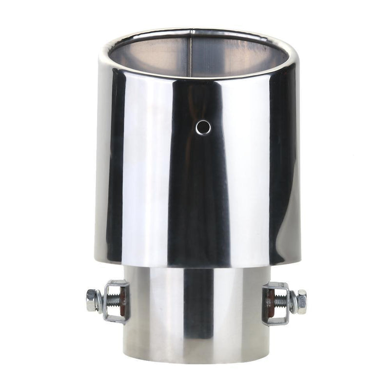 1PCS Stainless Steel Car Rear Chrome Round Exhaust Tube Tail Muffler Tip A