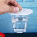 Cherry Cute Silicone Leakproof Heat Resistant Cover Seal Cup Lid (Clear)