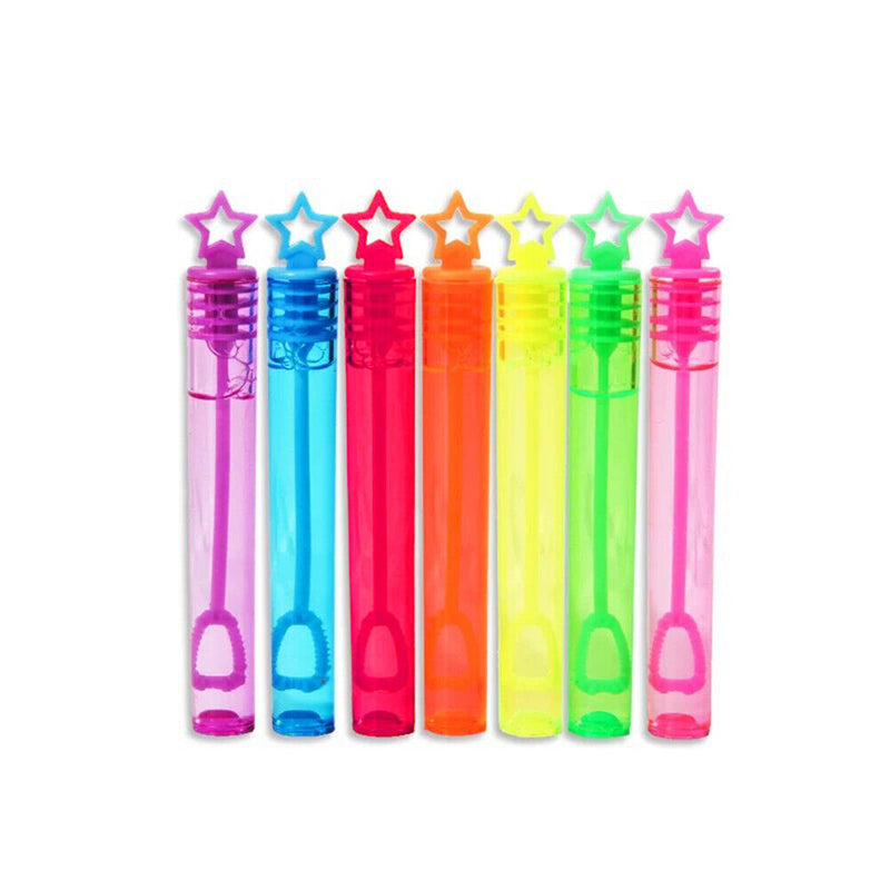 24pcs Empty Wand Tube DIY Bubble Maker Soap Water Bottles Playing Funny Kid